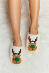 Melody Rudolph Print Plush Slide Slippers - Absolute fashion 2020