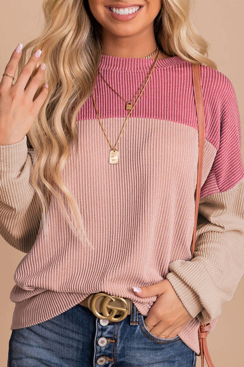 Color Block Dropped Shoulder T-Shirt - Absolute fashion 2020