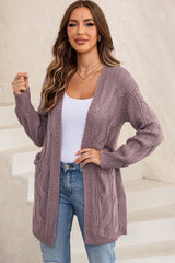 Cable-Knit Dropped Shoulder Cardigan - Absolute fashion 2020