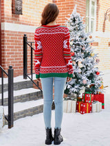 Letter Graphic Round Neck Long Sleeve Sweater - Absolute fashion 2020