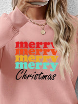 MERRY CHRISTMAS Graphic Long Sleeve Sweatshirt - Absolute fashion 2020