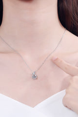 1 Carat Moissanite 925 Sterling Silver Necklace - Absolute fashion 2020