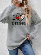 CHRISTMAS Graphic Round Neck Sweatshirt - Absolute fashion 2020