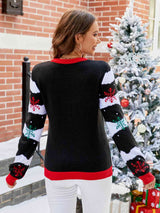 Christmas Tree Graphic Round Neck Sweater - Absolute fashion 2020