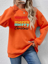 MERRY CHRISTMAS Graphic Long Sleeve Sweatshirt - Absolute fashion 2020